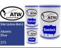 Preview: Mercedes-Benz, Atlantic Blue, 373: 500ml Lackdose + 500ml Klarlack + 250ml Härter - Set, von ATW Autoteile West.
